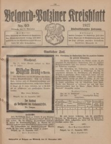 Belgard-Polziner Kreisblatt, 1927, Nr 93