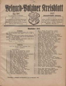 Belgard-Polziner Kreisblatt, 1927, Nr 94