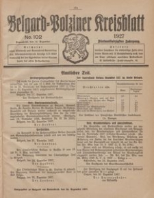 Belgard-Polziner Kreisblatt, 1927, Nr 102