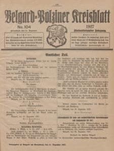 Belgard-Polziner Kreisblatt, 1927, Nr 104