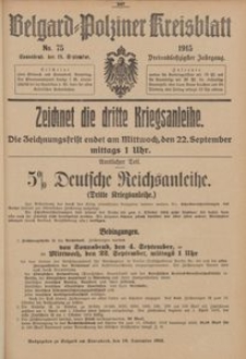 Belgard-Polziner Kreisblatt, 1915, Nr 75