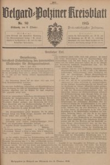 Belgard-Polziner Kreisblatt, 1915, Nr 80