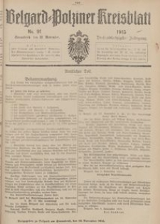 Belgard-Polziner Kreisblatt, 1915, Nr 91