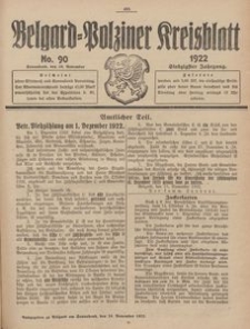 Belgard-Polziner Kreisblatt, 1922, Nr 90