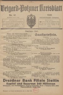 Belgard-Polziner Kreisblatt, 1920, Nr 41