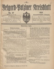 Belgard-Polziner Kreisblatt, 1921, Nr 57