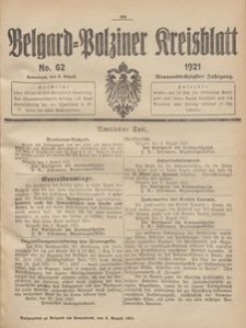 Belgard-Polziner Kreisblatt, 1921, Nr 62