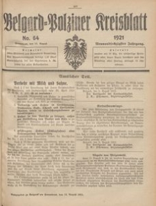 Belgard-Polziner Kreisblatt, 1921, Nr 64