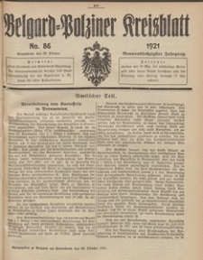 Belgard-Polziner Kreisblatt, 1921, Nr 86