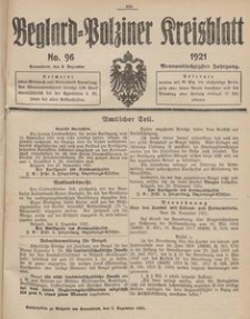Belgard-Polziner Kreisblatt, 1921, Nr 96