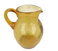 Dzbanek z ż&oacute;łtego szkła