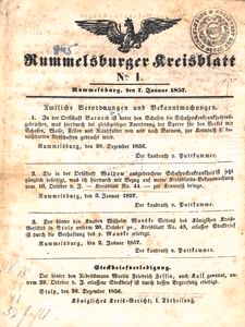 Rummelsburger Kreisblatt 1857