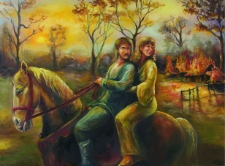 Barbara i Piotr w drodze do Kielna