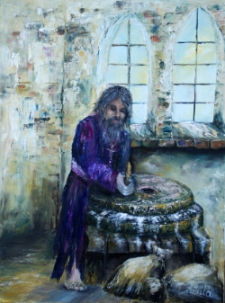 Rozbitek obracający żarna