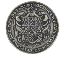 Medal - 350. rocznica wygaśnięcia dynastii Gryfitów