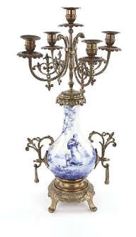 Kandelabr (z garnituru kominkowego)