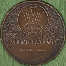 Medal - XXV Lecie Izby Adwokackiej w Koszalinie - Adwokatowi Annie Skowrońskiej