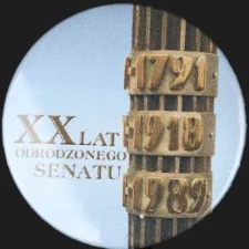 Plakietka - XX Lat Odrodzonego Senatu