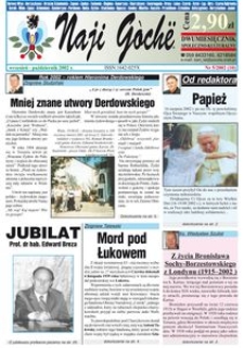 Naji Goch&euml; : dwumiesięcznik społeczno-kulturalny, 2002, nr 5