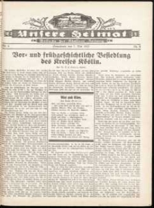 Unsere Heimat. Beilage zur Kösliner Zeitung Nr. 6/1932