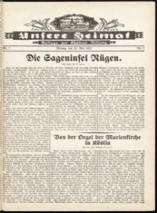 Unsere Heimat. Beilage zur Kösliner Zeitung Nr. 7/1932