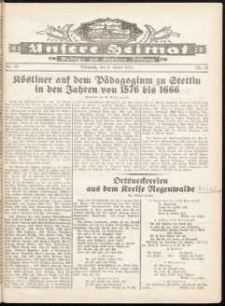 Unsere Heimat. Beilage zur K&ouml;sliner Zeitung Nr. 10/1932