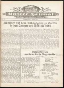 Unsere Heimat. Beilage zur Kösliner Zeitung Nr. 10/1932