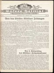 Unsere Heimat. Beilage zur Kösliner Zeitung Nr. 20/1932