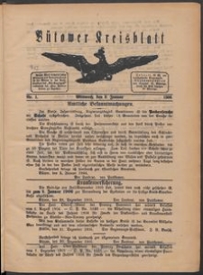 B&uuml;tower Kreisblatt 1906