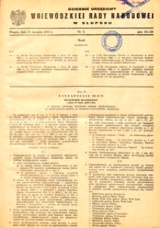 Dziennik Urzędowy Wojewódzkiej Rady Narodowej w Słupsku. Nr 5/1983