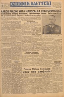 Dziennik Bałtycki, 1949, nr 309