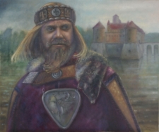 Sambor II (w tle rekonstrukcja zamku w Tczewie)