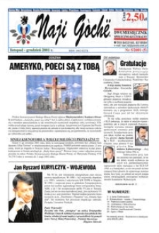 Naji Goch&euml; : dwumiesięcznik społeczno-kulturalny, 2001, nr 5