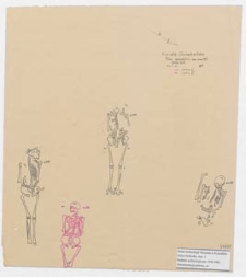 Koszalin - G&oacute;ra Chełmska, stan. 1. Plan szkielet&oacute;w na arze 4C