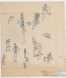 Koszalin - G&oacute;ra Chełmska, stan. 1. Rzut poziomy grob&oacute;w. Ar 42 Ćw. A. Warstwa II, głębokość 130-180