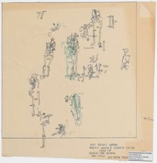 Koszalin - G&oacute;ra Chełmska, stan. 1. Rzut poziomy grob&oacute;w Ar 32 Ćw. C, warstwa II, głębokość od 131-180