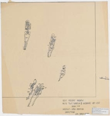 Koszalin - G&oacute;ra Chełmska, stan. 1. Rzut poziomy grob&oacute;w Ar 32 Ćw. C, warstwa III, głębokość 181-230