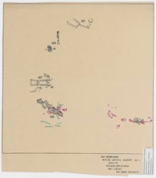 Koszalin - G&oacute;ra Chełmska, stan. 1. Rzut pozimy grob&oacute;w Ar 56 Ćw C, warstwa II, głębokość 300-x