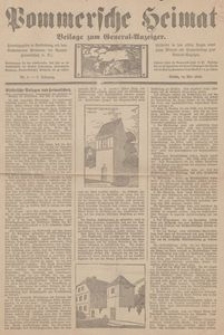 Pommersche Heimat. Beilage zum General-Anzeiger, 1914, Nr. 5
