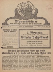 Monatsblätter des Kolberger Vereins für Heimatkunde, 1932, Nr. 3