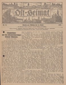 Ost-Heimat. Beilage zum Geselligen, 1927, Nr. 20