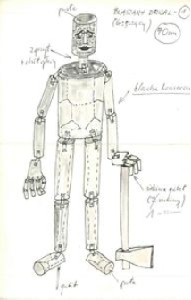 Blaszany Drwal 1 - projekt scenografii do bajki Czarodziej z ziemi Oz