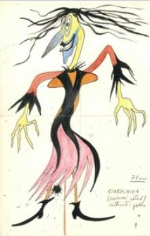 Czarownica - projekt scenografii do bajki Czarodziej z ziemi Oz