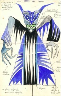 Czarownica z Doliny Lod&oacute;w - projekt scenografii do bajki Czarodziej z ziemi Oz