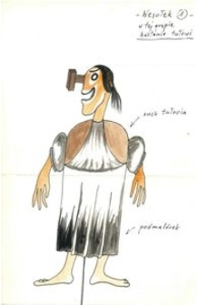 Wesołek 1 - projekt scenografii do bajki Czarodziej z ziemi Oz