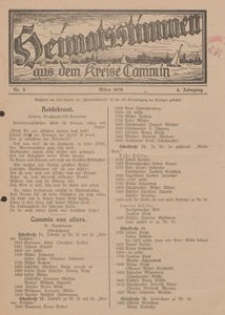 Heimatsstimmen aus dem Kreise Cammin, 1928, Nr. 3