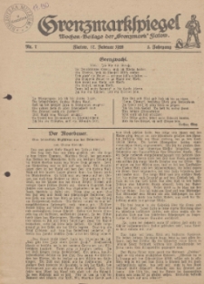 Grenzmarkspiegel. Wochen-Beilage der "Grenzmark" Flatow, 1928, Nr. 7