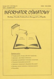 Informator Oświatowy, 2001, nr 4