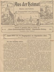 Aus der Heimat. Ernstes und Heiteres aus Vergangenheit und Gegenwart, 1910, Nr. 18