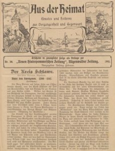 Aus der Heimat. Ernstes und Heiteres aus Vergangenheit und Gegenwart, 1911, Nr. 19